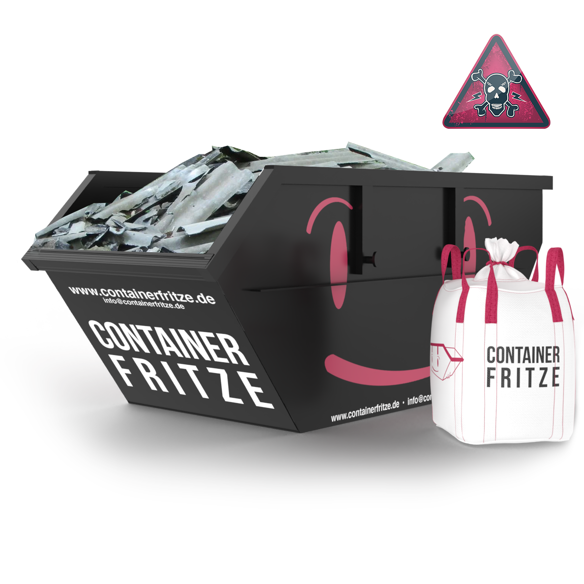 Asbestplatten Container